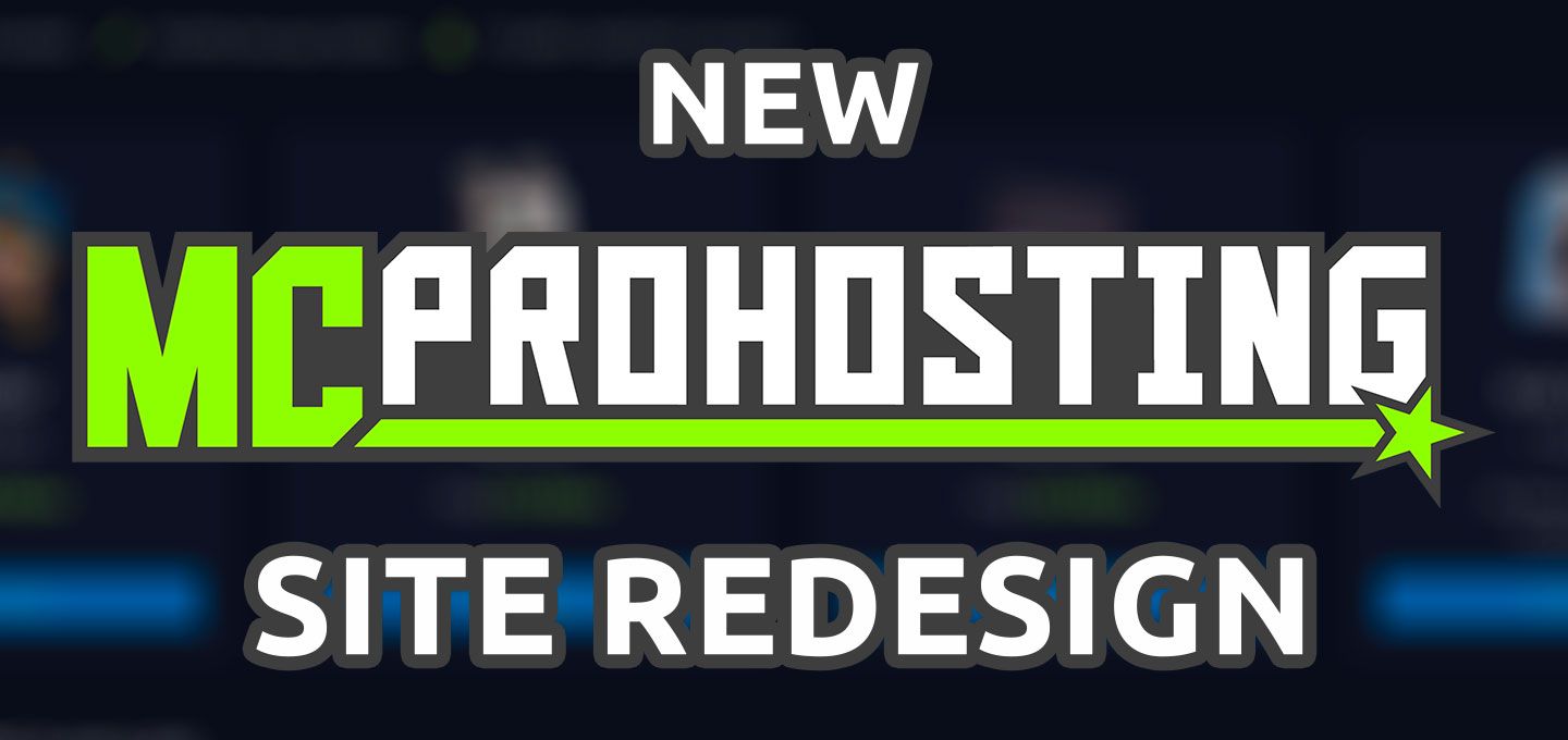 MCProHosting site redesign banner