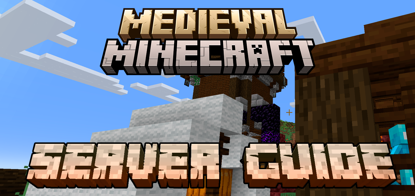 Medieval Minecraft server guide banner